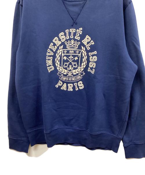 POLO RALPH LAUREN（ポロ・ラルフローレン）POLO RALPH LAUREN (ポロ・ラルフローレン) プリントスウェット ネイビー サイズ:	SIZE Mの古着・服飾アイテム