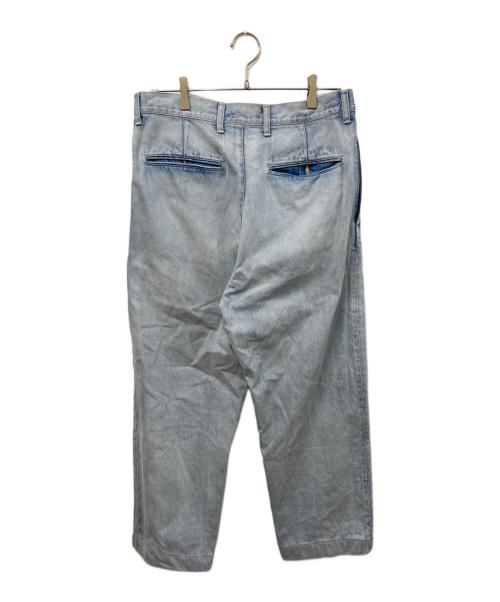 YLEVE（イレーヴ）YLEVE (イレーヴ) DENIM BAGGY FADE ブルー サイズ:	SIZE 4の古着・服飾アイテム