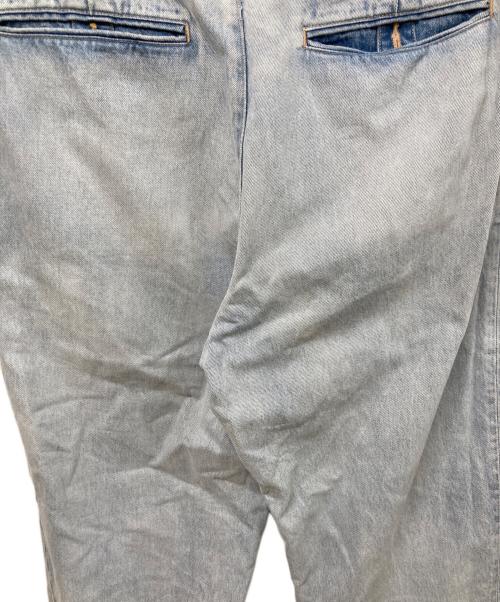 YLEVE（イレーヴ）YLEVE (イレーヴ) DENIM BAGGY FADE ブルー サイズ:	SIZE 4の古着・服飾アイテム