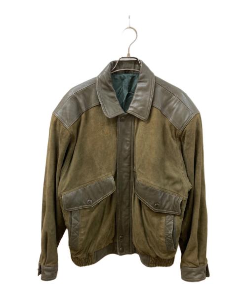 USED（ユーズド）USED (ユーズド) スエード切替ーブルゾン ブラウン サイズ:SIZE Mの古着・服飾アイテム