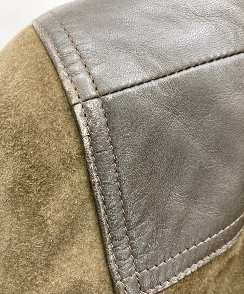 USED（ユーズド）USED (ユーズド) スエード切替ーブルゾン ブラウン サイズ:SIZE Mの古着・服飾アイテム