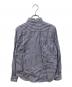 PLAY COMME des GARCONS (プレイコムデギャルソン) ストライプフロントパッチシャツ ブルー サイズ:SIZE M：8000円