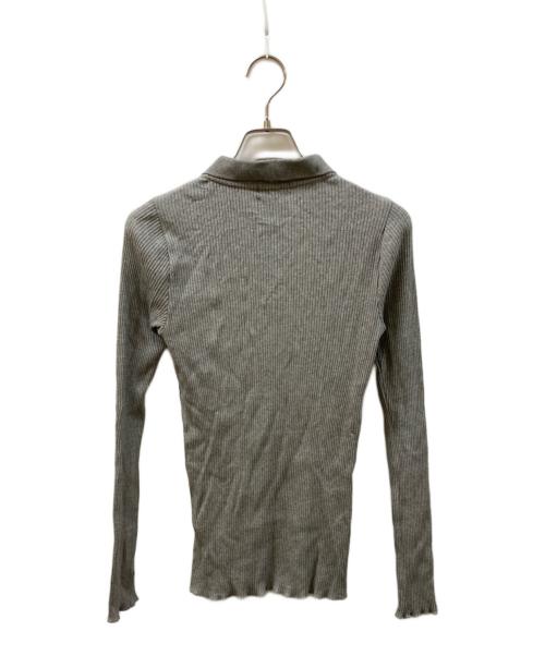 POLO RALPH LAUREN（ポロ・ラルフローレン）POLO RALPH LAUREN (ポロ・ラルフローレン) ニットポロシャツ グレー サイズ:SIZE Mの古着・服飾アイテム