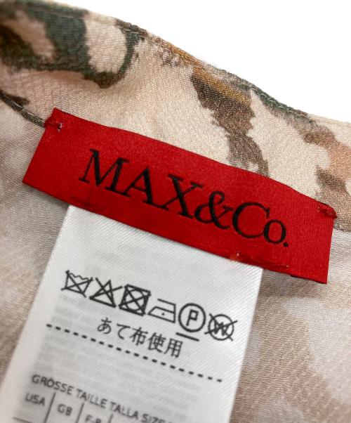 MAX&Co.（マックスアンドコー）MAX&Co. (マックスアンドコー) マキシ丈シャツワンピース マルチカラー サイズ:	SIZE 38の古着・服飾アイテム