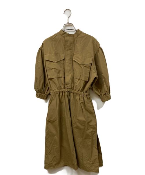 HYKE（ハイク）HYKE (ハイク) 3/4 Sleeve Dress カーキ サイズ:	SIZE 1の古着・服飾アイテム