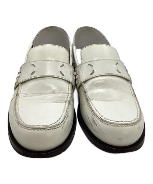 Maison Margiela（メゾンマルジェラ）Maison Margiela (メゾンマルジェラ) レザーローファー ホワイト サイズ:SIZE 37の古着・服飾アイテム