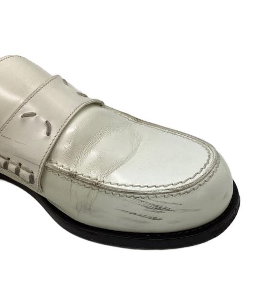 Maison Margiela（メゾンマルジェラ）Maison Margiela (メゾンマルジェラ) レザーローファー ホワイト サイズ:SIZE 37の古着・服飾アイテム