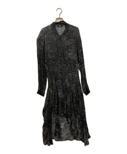 DIESEL（ディーゼル）DIESEL (ディーゼル) シアーロングワンピース ブラック サイズ:SIZE Sの古着・服飾アイテム