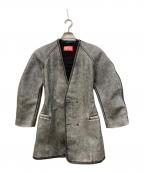 DIESELディーゼル）の古着「Cardigan jacket with cocoon sleeve」｜グレー