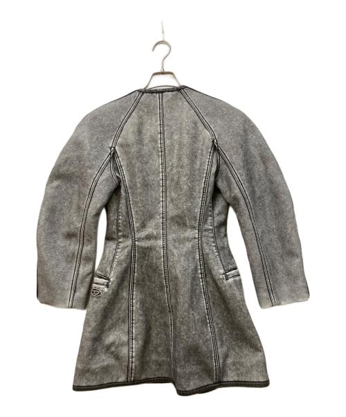 DIESEL（ディーゼル）DIESEL (ディーゼル) Cardigan jacket with cocoon sleeve グレー サイズ:40の古着・服飾アイテム
