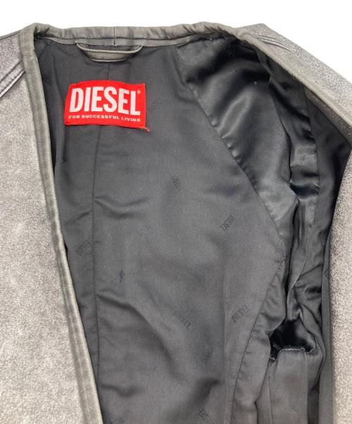 DIESEL（ディーゼル）DIESEL (ディーゼル) Cardigan jacket with cocoon sleeve グレー サイズ:40の古着・服飾アイテム