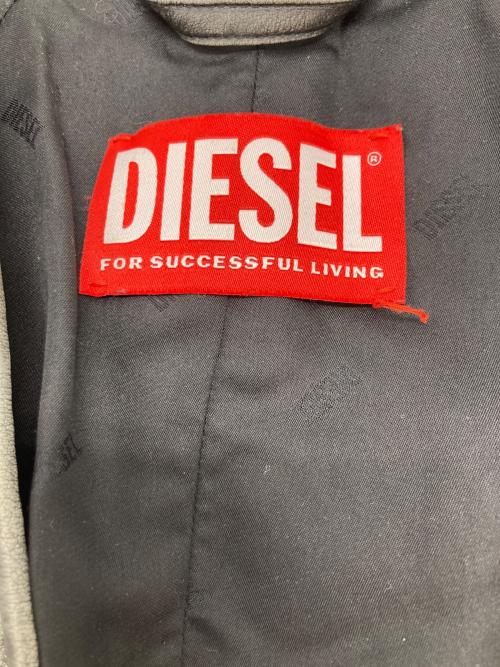 DIESEL（ディーゼル）DIESEL (ディーゼル) Cardigan jacket with cocoon sleeve グレー サイズ:40の古着・服飾アイテム