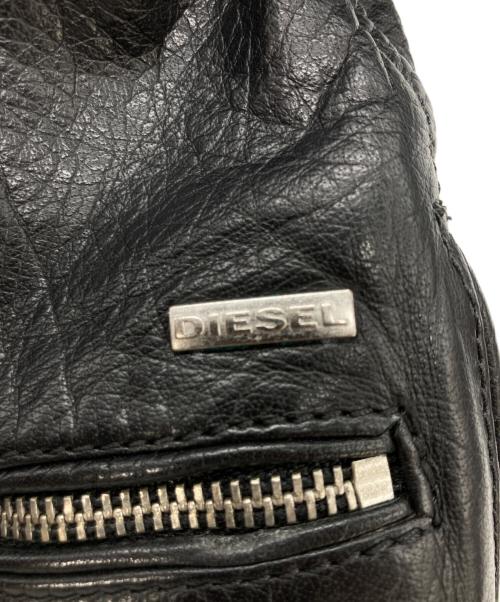DIESEL（ディーゼル）DIESEL (ディーゼル) ダブルライダースジャケット ブラック サイズ:XSの古着・服飾アイテム