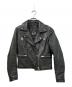 DIESEL（ディーゼル）の古着「ダブルライダースジャケット」｜ブラック
