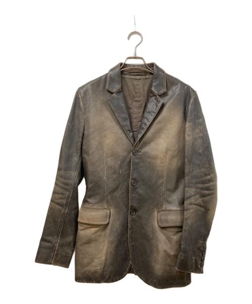 NEIL BARRETT（ニールバレット）NEIL BARRETT (ニールバレット) レザージャケット グレー サイズ:SIZE XXSの古着・服飾アイテム