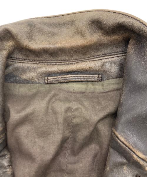 NEIL BARRETT（ニールバレット）NEIL BARRETT (ニールバレット) レザージャケット グレー サイズ:SIZE XXSの古着・服飾アイテム