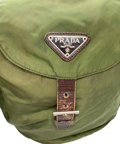 PRADA（プラダ）PRADA (プラダ) ナイロンリュック カーキの古着・服飾アイテム