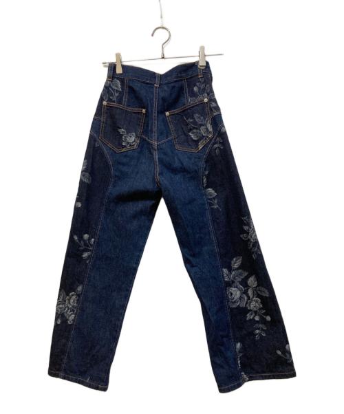 FETICO（フェティコ）FETICO (フェティコ) STUDIOUS (ステュディオス) 別注 ROSE DENIM PANTS インディゴ サイズ:34の古着・服飾アイテム