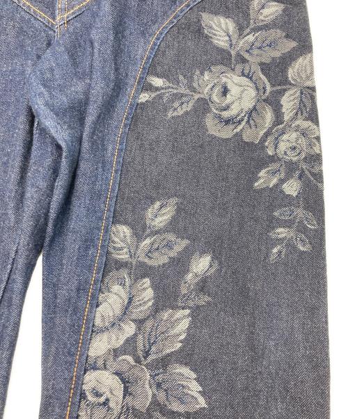 FETICO（フェティコ）FETICO (フェティコ) STUDIOUS (ステュディオス) 別注 ROSE DENIM PANTS インディゴ サイズ:34の古着・服飾アイテム