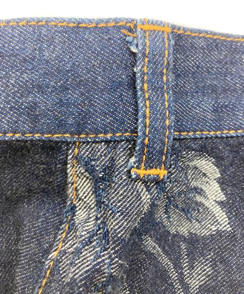 FETICO（フェティコ）FETICO (フェティコ) STUDIOUS (ステュディオス) 別注 ROSE DENIM PANTS インディゴ サイズ:34の古着・服飾アイテム