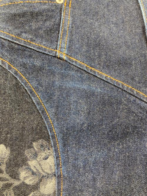 FETICO（フェティコ）FETICO (フェティコ) STUDIOUS (ステュディオス) 別注 ROSE DENIM PANTS インディゴ サイズ:34の古着・服飾アイテム