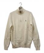 POLO RALPH LAURENポロ・ラルフローレン）の古着「ハーフジップニット」｜アイボリー