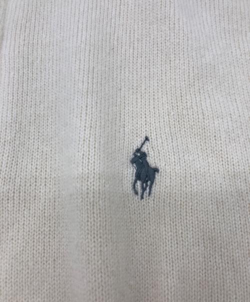 POLO RALPH LAUREN（ポロ・ラルフローレン）POLO RALPH LAUREN (ポロ・ラルフローレン) ハーフジップニット アイボリー サイズ:SIZE Mの古着・服飾アイテム