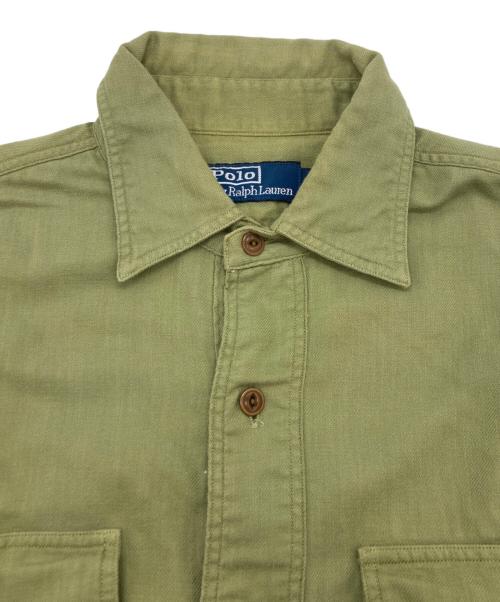 POLO RALPH LAUREN（ポロ・ラルフローレン）POLO RALPH LAUREN (ポロ・ラルフローレン) 長袖シャツ グリーン サイズ:SIZE Mの古着・服飾アイテム