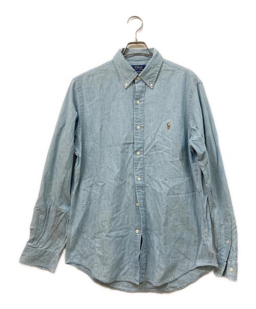 POLO RALPH LAUREN（ポロ・ラルフローレン）POLO RALPH LAUREN (ポロ・ラルフローレン) 長袖シャツ ブルー サイズ:SIZE Mの古着・服飾アイテム