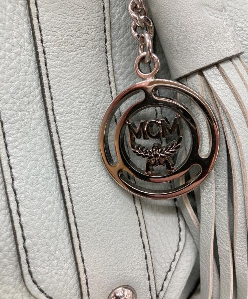 MCM（エムシーエム）MCM (エムシーエム) ハンドバッグ スカイブルーの古着・服飾アイテム