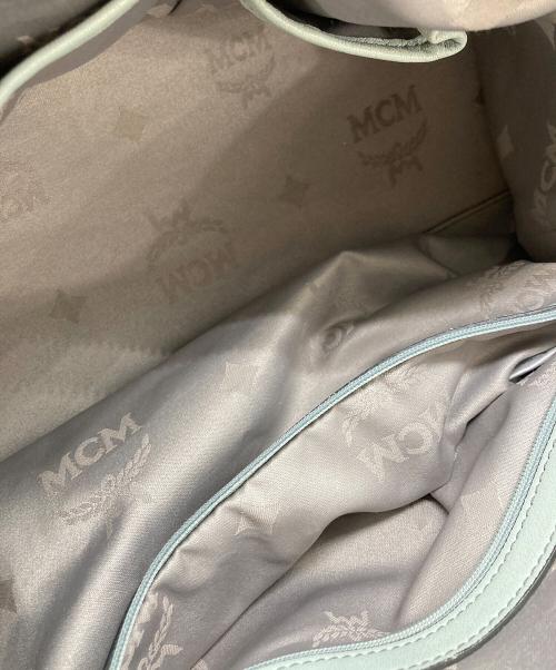 MCM（エムシーエム）MCM (エムシーエム) ハンドバッグ スカイブルーの古着・服飾アイテム