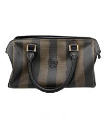 FENDI（フェンディ）の古着「ペカン柄ミニボストンバッグ」｜ブラウン