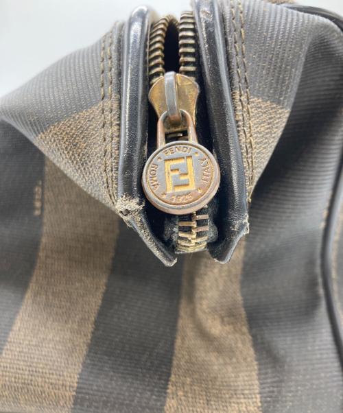 FENDI（フェンディ）FENDI (フェンディ) ペカン柄ミニボストンバッグ ブラウンの古着・服飾アイテム