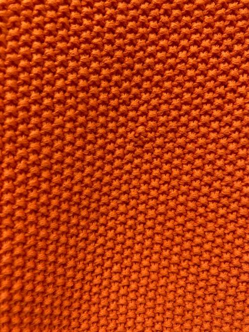 BALLSEY（ボールジィ）BALLSEY (ボールジィ) モスステッチ ワイドプルオーバー オレンジ サイズ:SIZE Sの古着・服飾アイテム