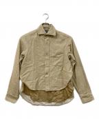 Y'sワイズ）の古着「ドッキングシャツ」｜ベージュ