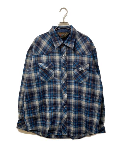 Kmart（ケーマート）KMART (ケーマート) ウエスタンネルシャツ ネイビー サイズ:	SIZE XLの古着・服飾アイテム