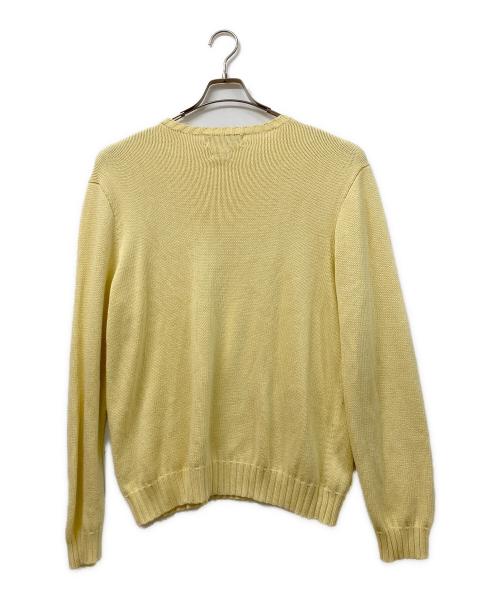 POLO RALPH LAUREN（ポロ・ラルフローレン）POLO RALPH LAUREN (ポロ・ラルフローレン) ニット イエロー サイズ:SIZE Lの古着・服飾アイテム