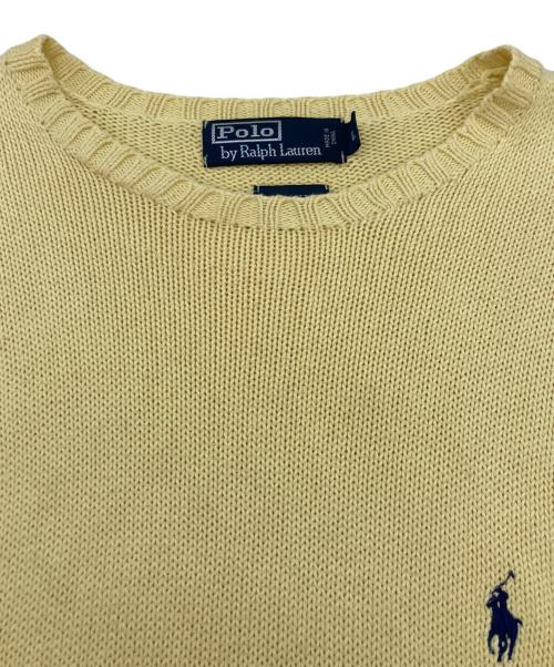 POLO RALPH LAUREN（ポロ・ラルフローレン）POLO RALPH LAUREN (ポロ・ラルフローレン) ニット イエロー サイズ:SIZE Lの古着・服飾アイテム