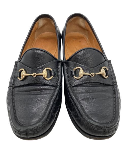 GUCCI（グッチ）GUCCI (グッチ) ローファー ブラック サイズ:35 2/1の古着・服飾アイテム