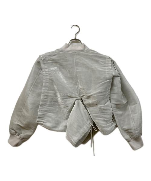 COMME des GARCONS（コムデギャルソン）COMME des GARCONS (コムデギャルソン) レーヨンポリブルゾン グレー サイズ:SIZE Mの古着・服飾アイテム