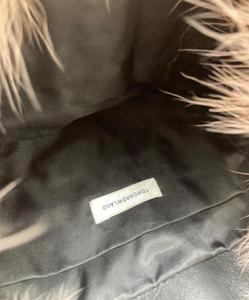 TOMORROW LAND（トゥモローランド）TOMORROW LAND (トゥモローランド) ファーハンドバッグ ベージュの古着・服飾アイテム