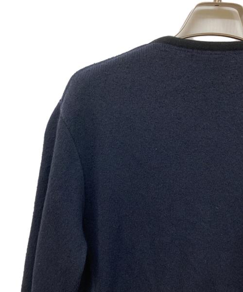 LARDINI（ラルディーニ）LARDINI (ラルディーニ) コットンナイロン パイピングノーカラージャケット ネイビー サイズ:SIZE Mの古着・服飾アイテム