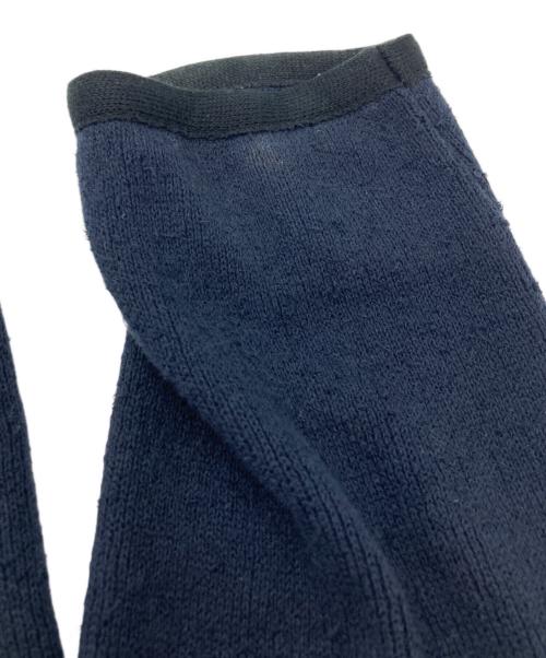 LARDINI（ラルディーニ）LARDINI (ラルディーニ) コットンナイロン パイピングノーカラージャケット ネイビー サイズ:SIZE Mの古着・服飾アイテム