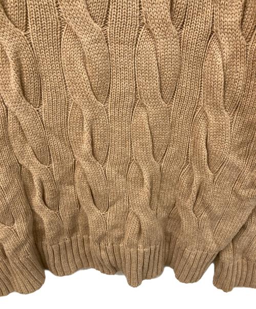 POLO RALPH LAUREN（ポロ・ラルフローレン）POLO RALPH LAUREN (ポロ・ラルフローレン) ロールニット ブラウン サイズ:	SIZE Sの古着・服飾アイテム