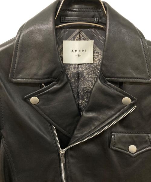 Ameri（アメリ）AMERI (アメリ) レザージャケット ブラック サイズ:	SIZE Mの古着・服飾アイテム