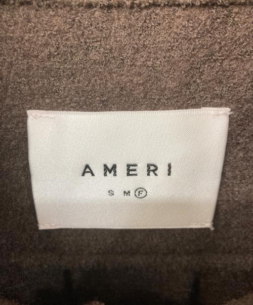 Ameri（アメリ）AMERI (アメリ) POCKET OVER SIZE SHIRT ブラウン サイズ:SIZE Freeの古着・服飾アイテム