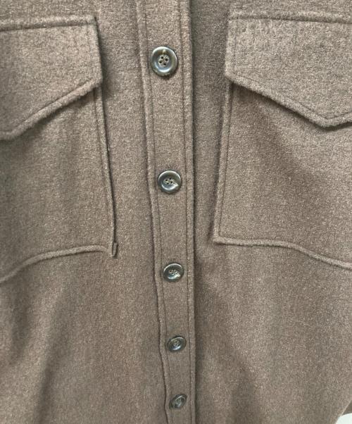 Ameri（アメリ）AMERI (アメリ) POCKET OVER SIZE SHIRT ブラウン サイズ:SIZE Freeの古着・服飾アイテム