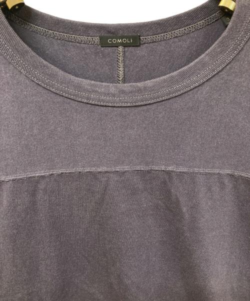 COMOLI（コモリ）COMOLI (コモリ) フットボールTシャツ ネイビー サイズ:SIZE 3の古着・服飾アイテム