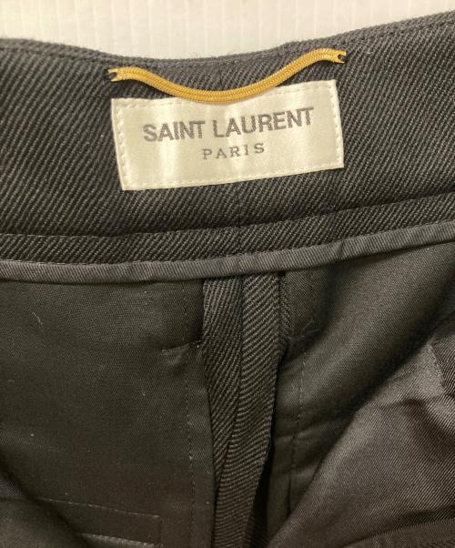 Saint Laurent Paris（サンローランパリ）Saint Laurent Paris (サンローランパリ) ウールフレアスラックスパンツ ブラック サイズ:SIZE 34の古着・服飾アイテム