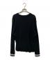 uniform experiment (ユニフォームエクスペリメント) COLOR RIBBED WAFFLE CREWNECK TOP ブラック サイズ:	SIZE 2：9000円